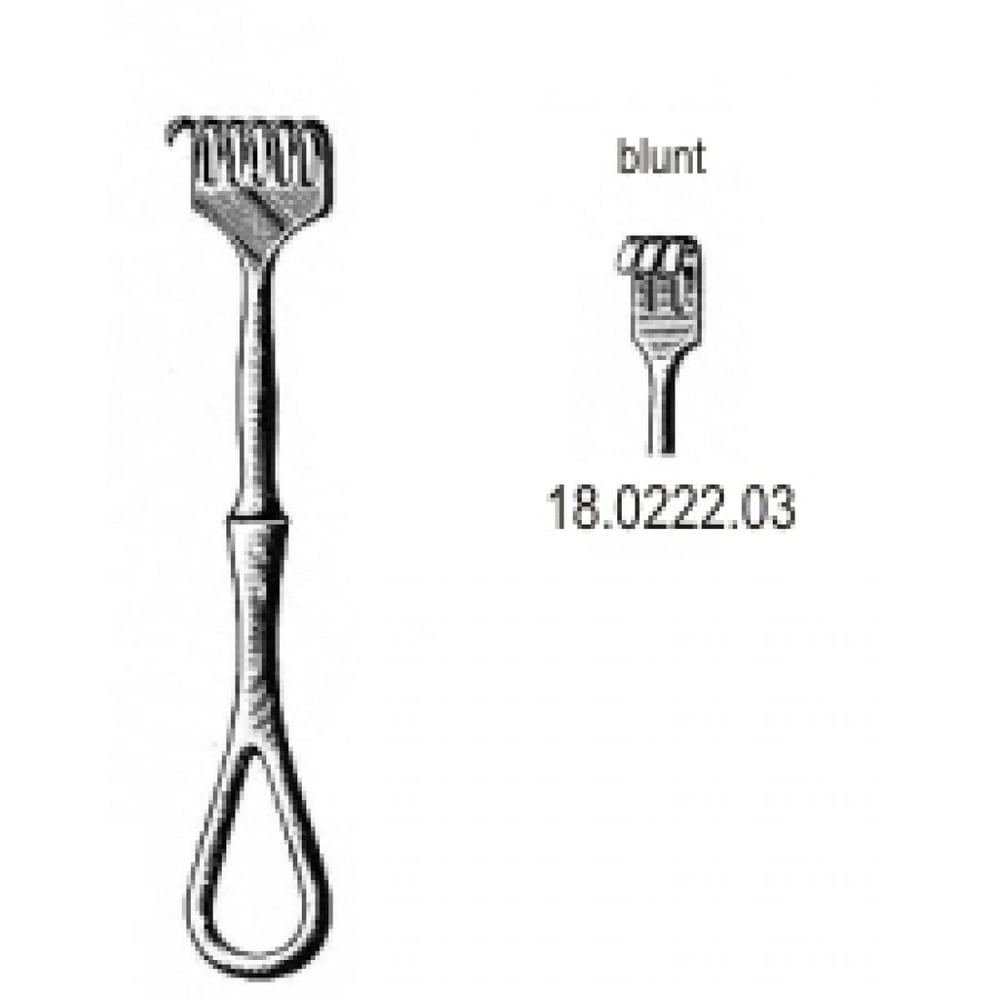 18.0222.03 Volkmann Ekartör Künt 3pr. 11.5cm