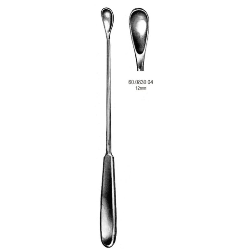 60.0830.04 Gourdet Rahim Kaşığı Künt 12mm, 28cm