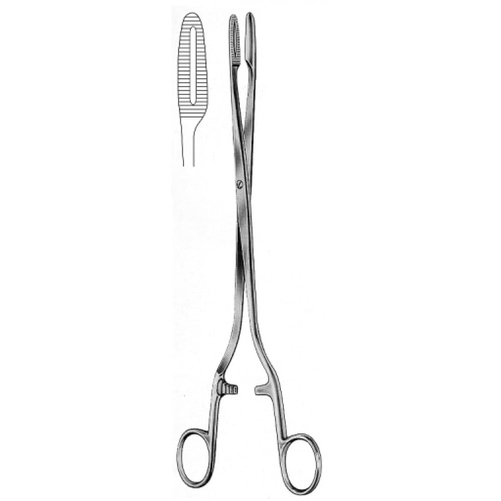 16.0048.28 Sims Maier Dressing Forceps str S/J 28cm