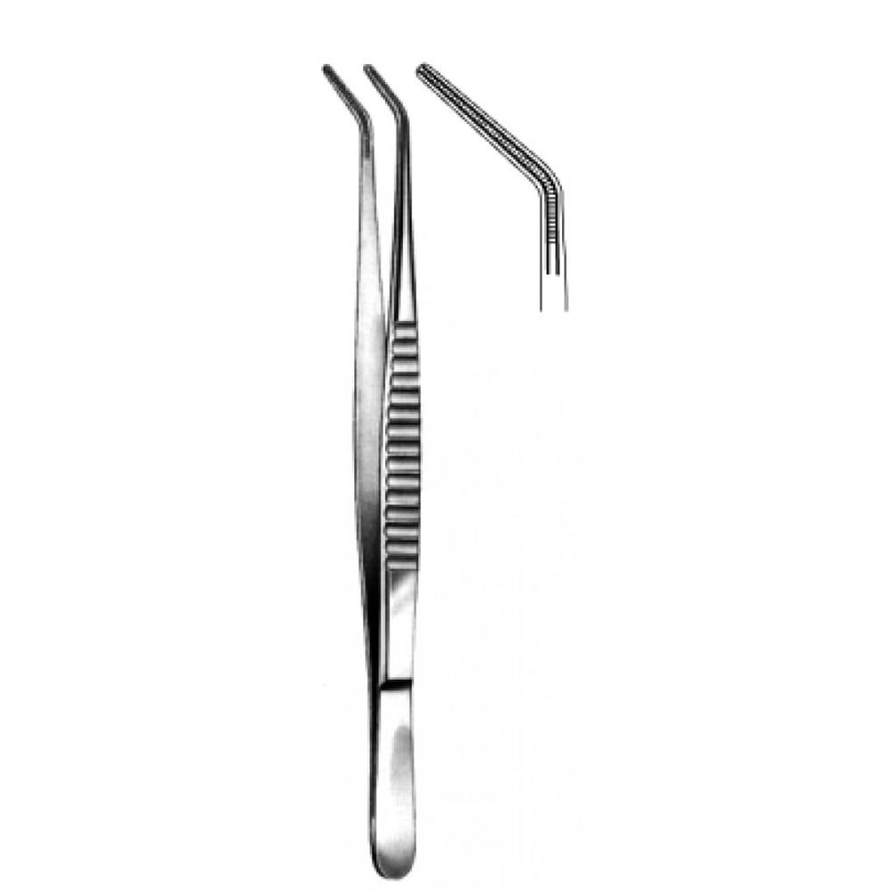 34.0044.24 DeBakey Atravmatik Doku Forsepsi 2mm Açılı 24cm