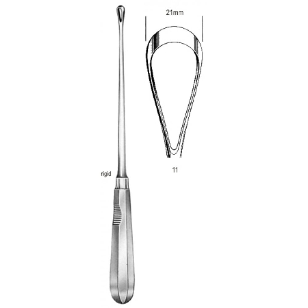 60.0850.21 Recamier Küret Sert Keskin 21mm 31cm Fig.11