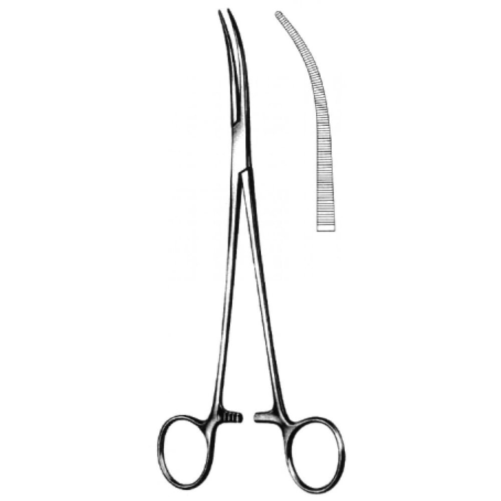 14.0350.24 Kelly Hemostatik Forseps  Eğri 24cm