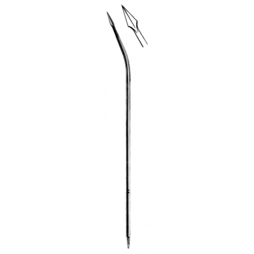 06.0192.18 Klavuz İğnesi Eğri Lanset tip 18Fr. 21cm