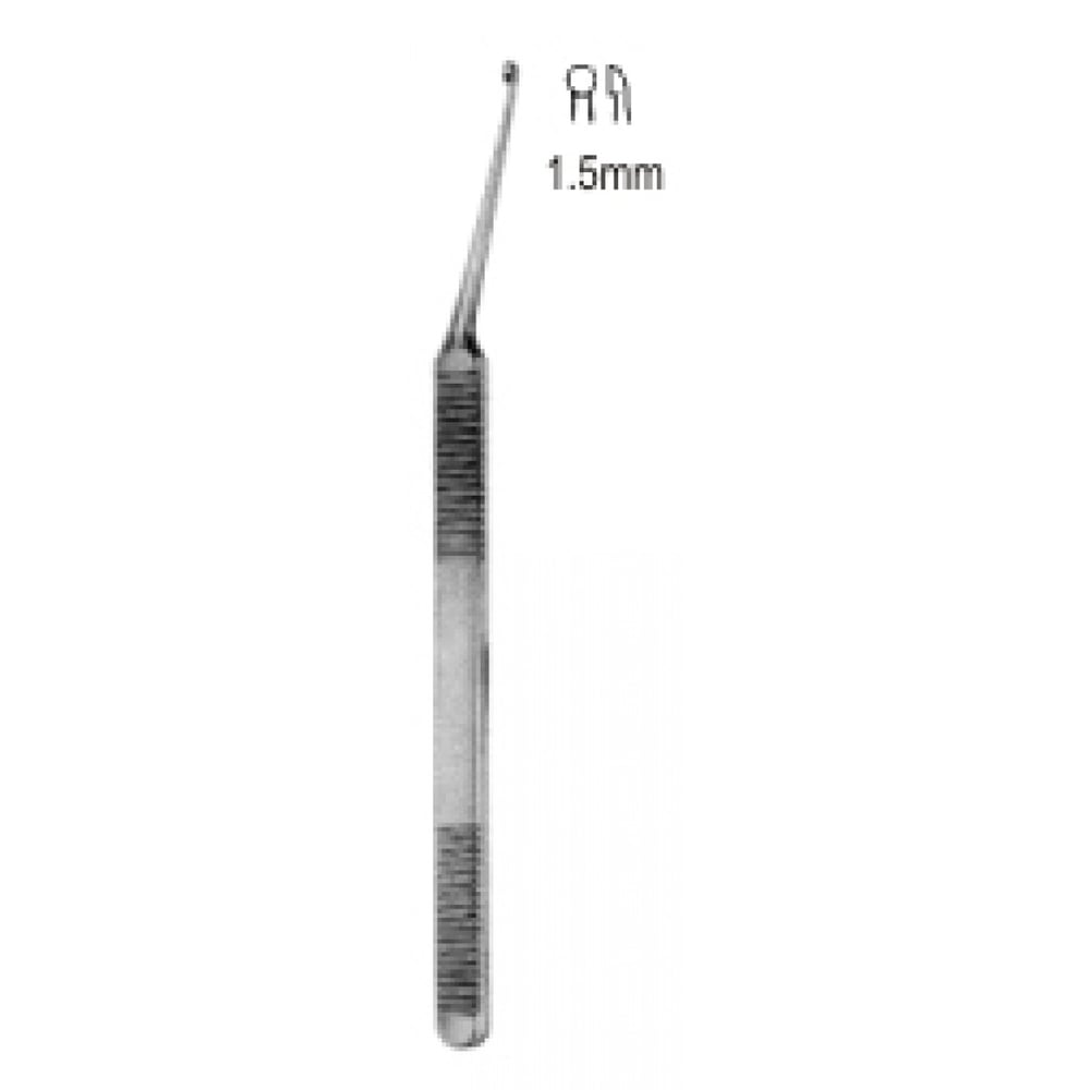 44.0554.11 Shea Küret 1.5mm Açılı Şaft  12cm