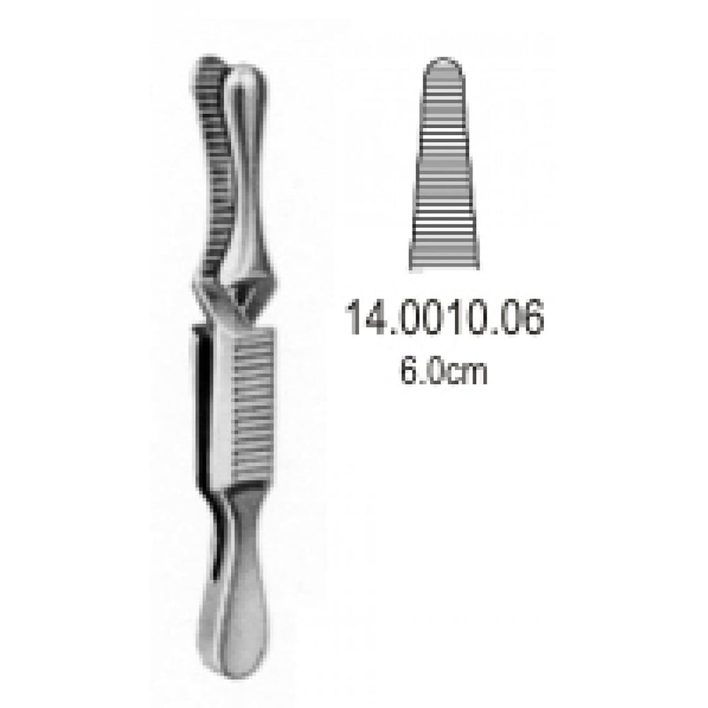 14.0010.06 Dieffenbach Bulldog Klemp Düz 6.0cm