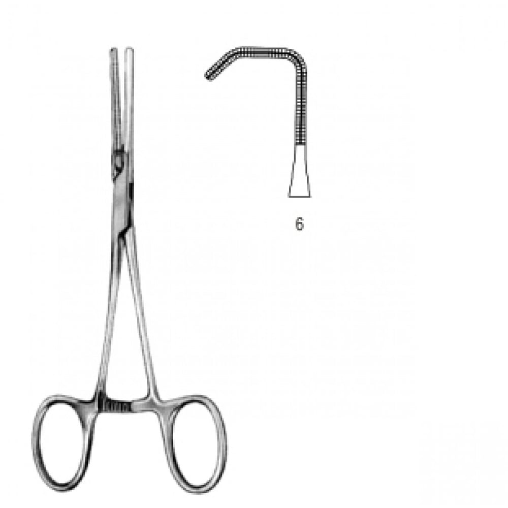 34.0630.06 Yenidoğan & Çocuk Klemp Düz İnce Fig.6 13.5cm