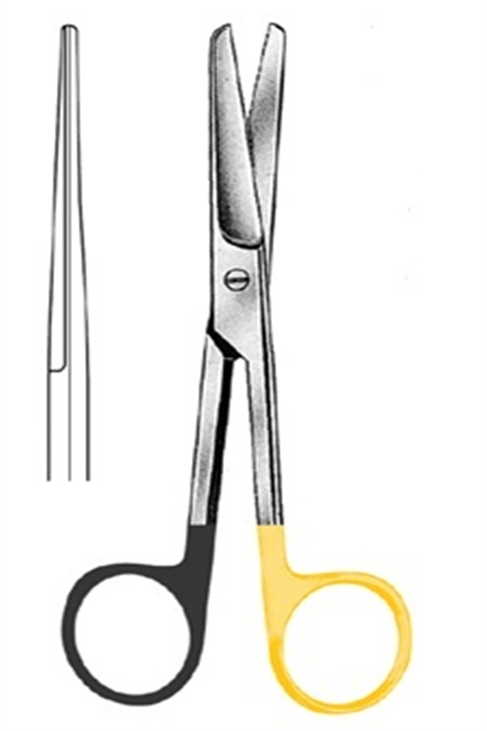 09.5010.13 Operasyon Makası Düz Künt/Künt 13.0cm S/CUT, TC