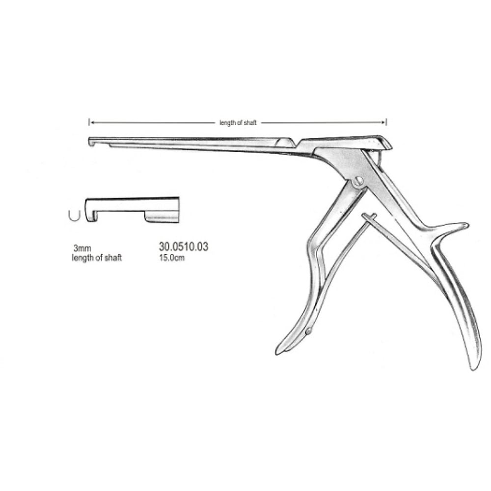 30.0510.03 Colclough Panç Aşağı Kesim 3mm, 15cm
