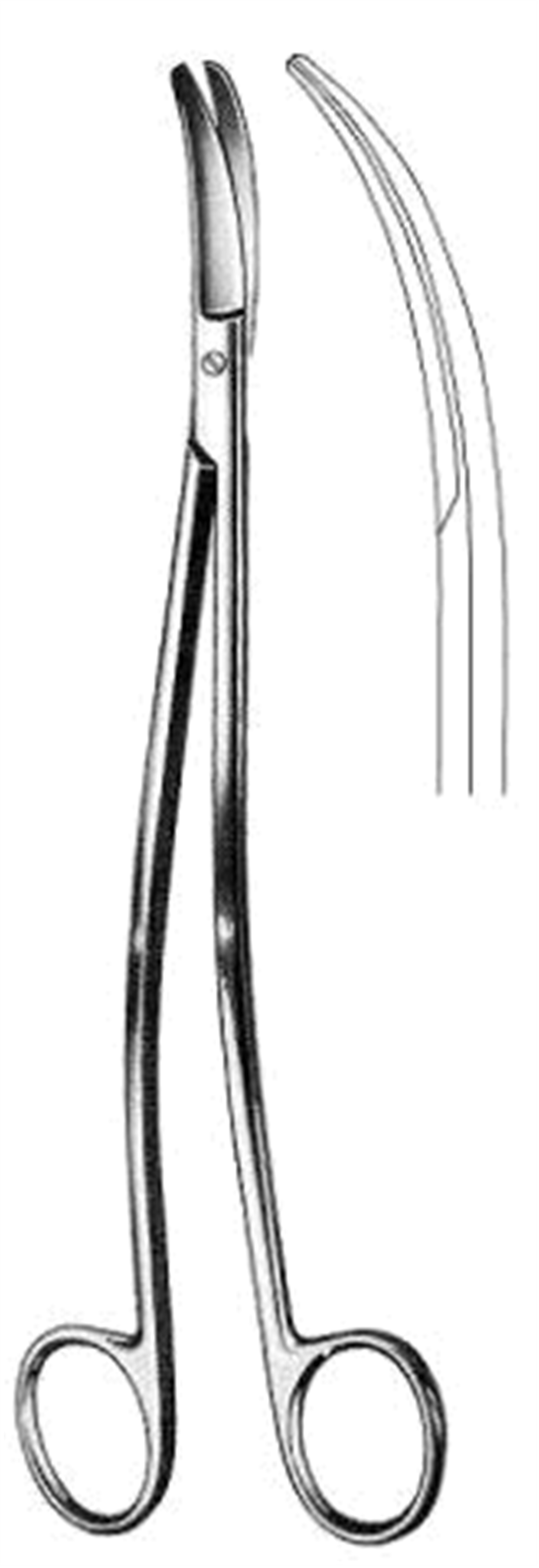 SATINSKY Vena Cava & Torax Makas Eğri 24cm