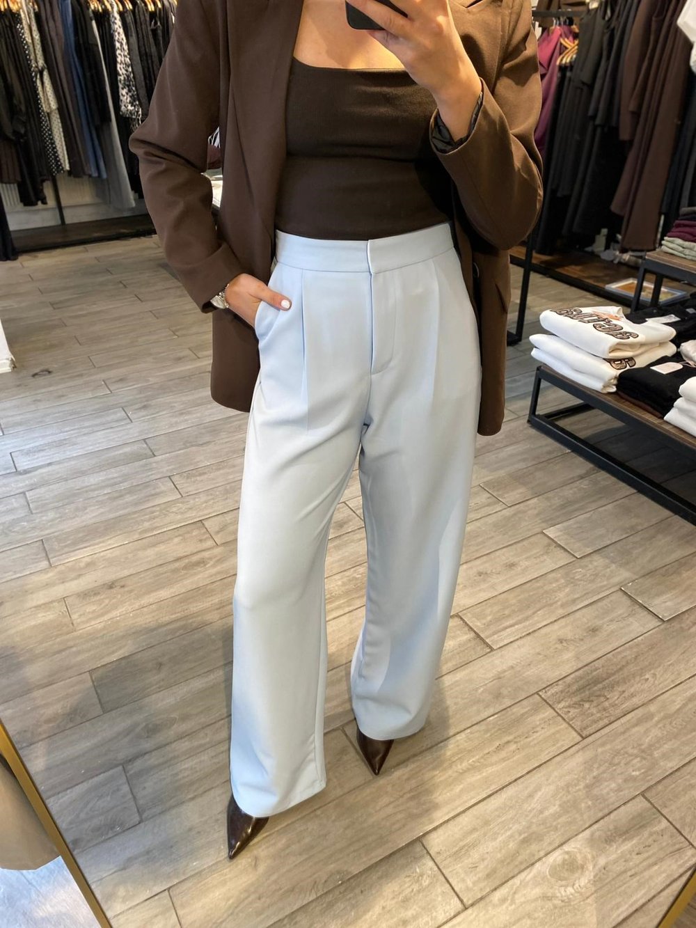 Bebe Mavisi Palazzo Pantolon
