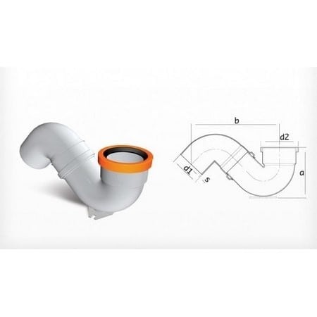 Fırat 110 mm PVC Es Sifon