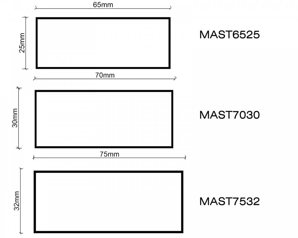 Tesay Alüminyum Sıva Mastar Profili 30X70 (500Gr/Mt)