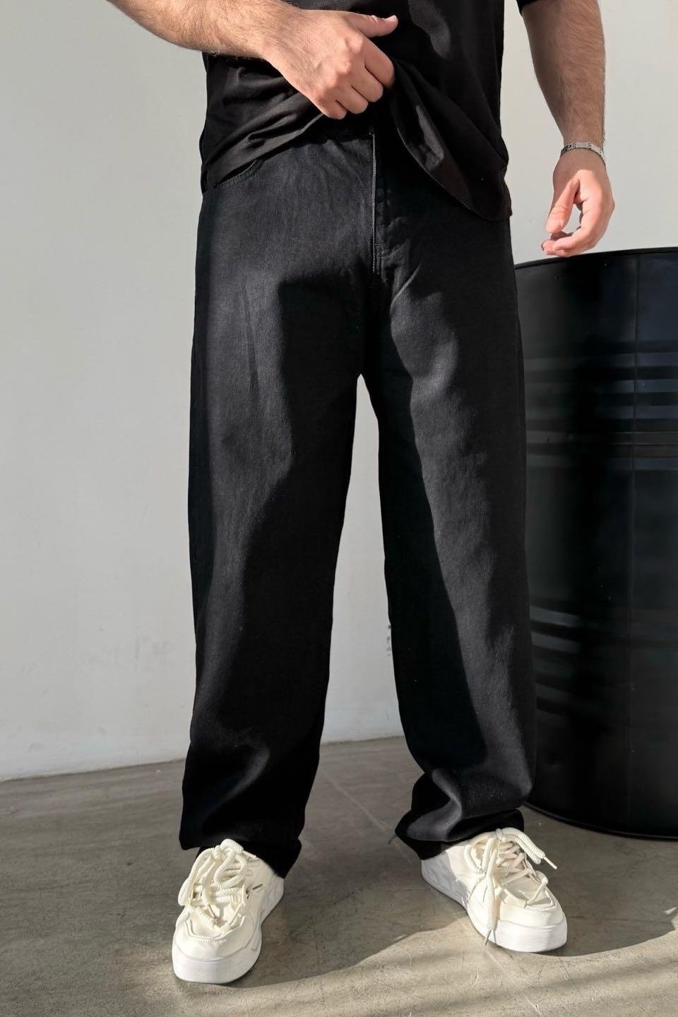 Baggy Kot Pantolon Siyah