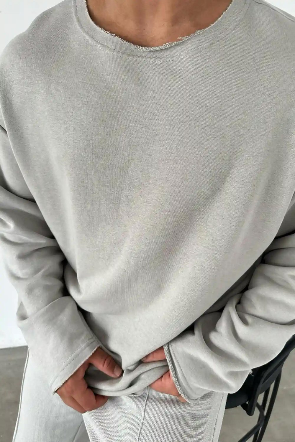 Pis Yaka Sweat Antrasit