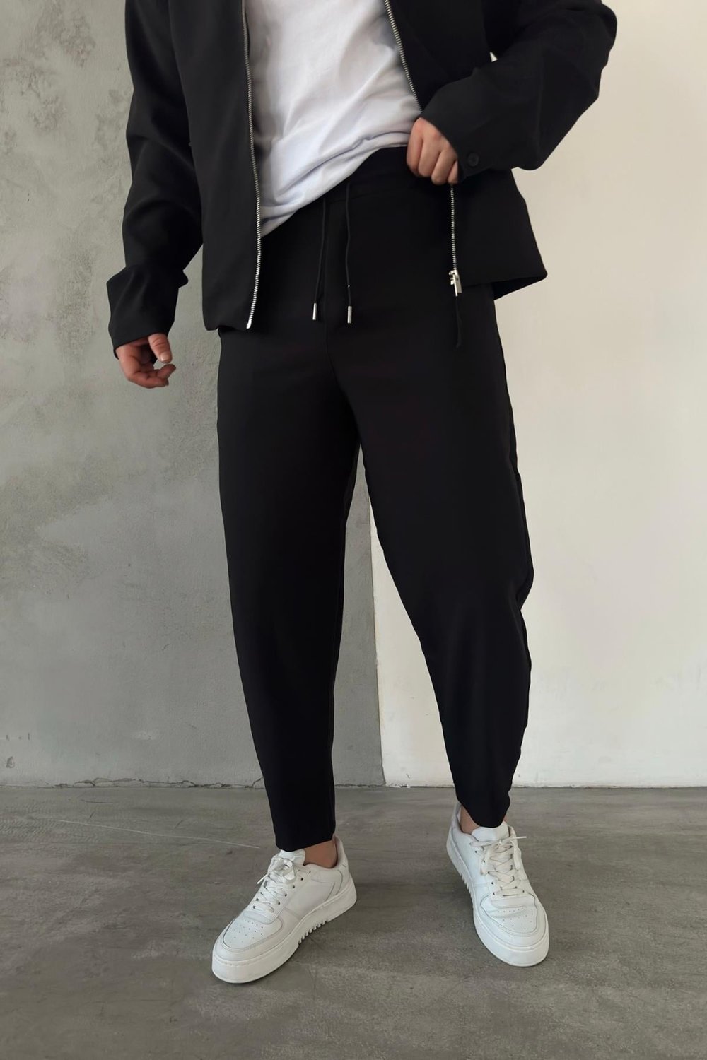 Siyah Carrot Basic Jogger Pantolon