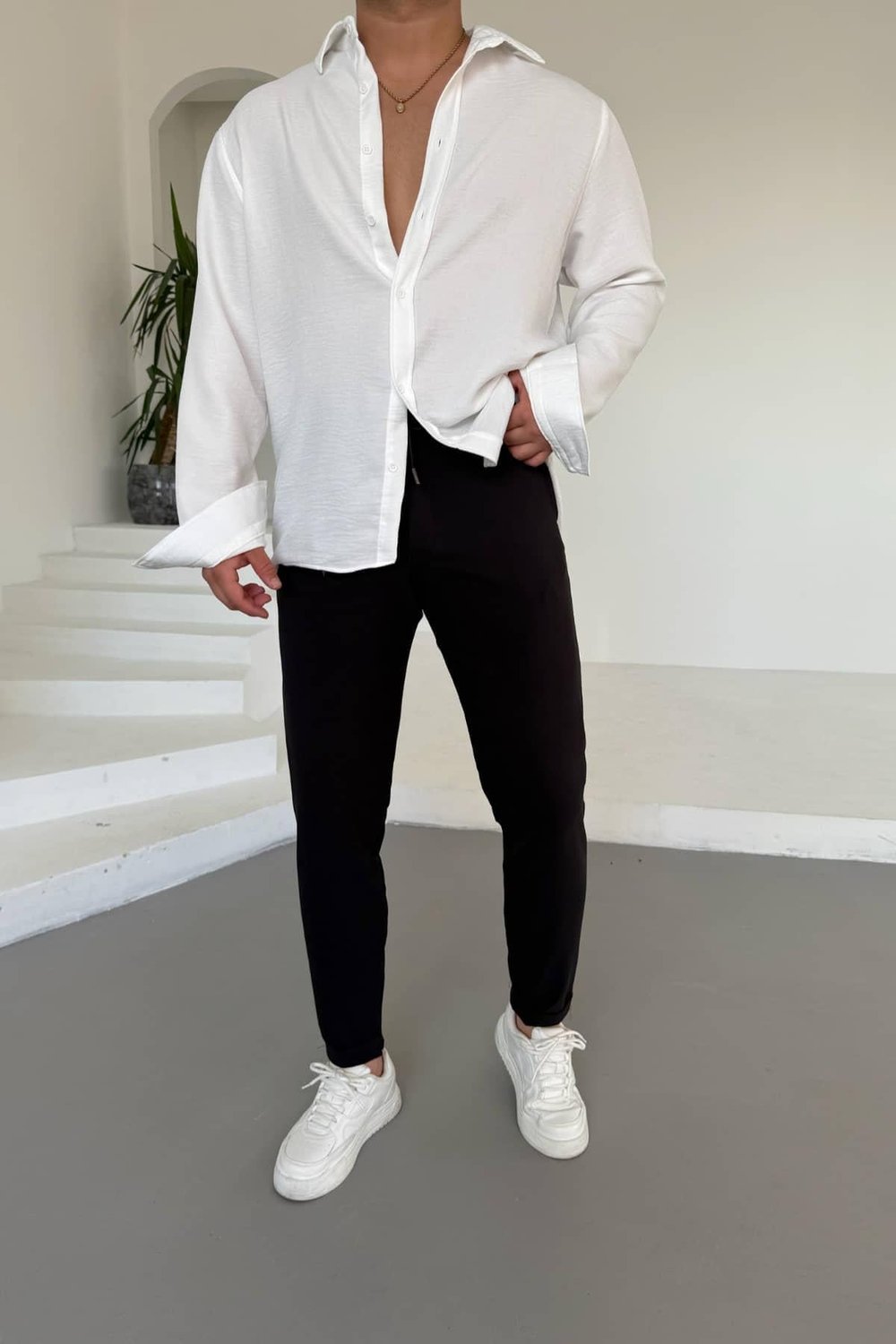 Siyah Duble Paça Jogger