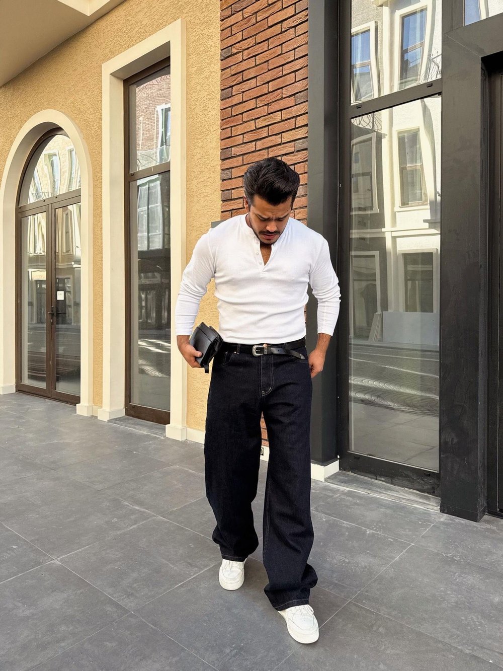Süper Baggy Kot Pantolon Lacivert