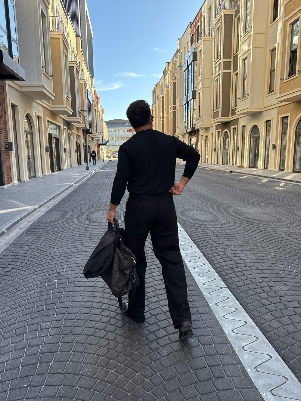 Süper Baggy Kot Pantolon Siyah