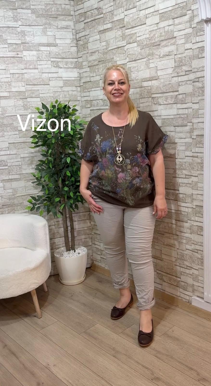 1187 İTALYAN BÜYÜK KALIP DÜZ RENK PANTOLON-VİZON