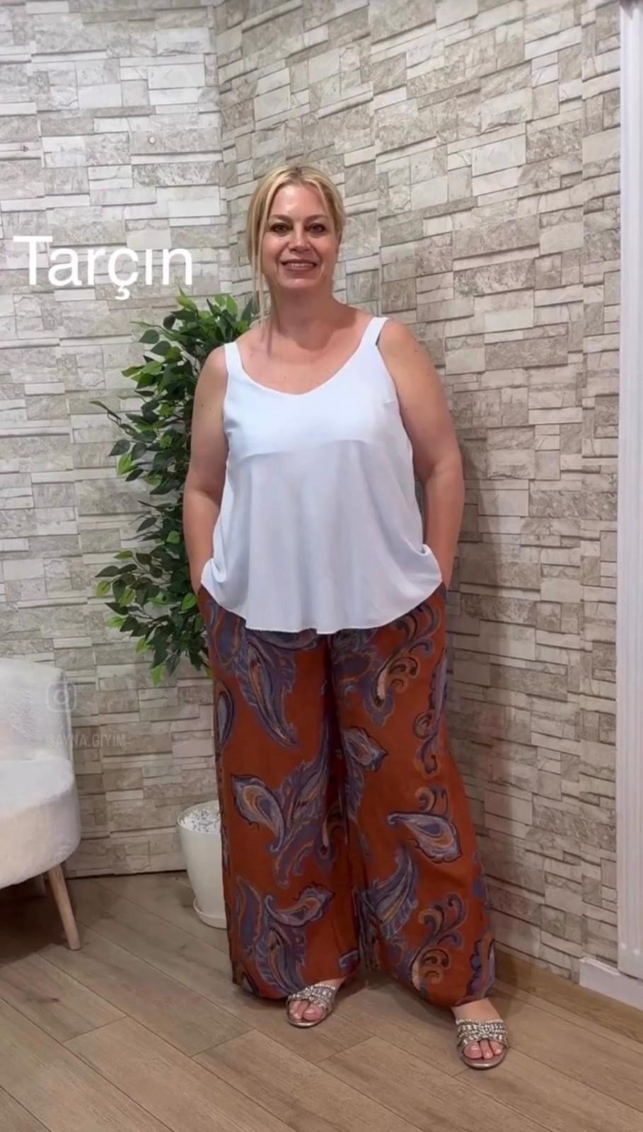 1234 İTALYAN KETEN PANTOLON-TARÇIN