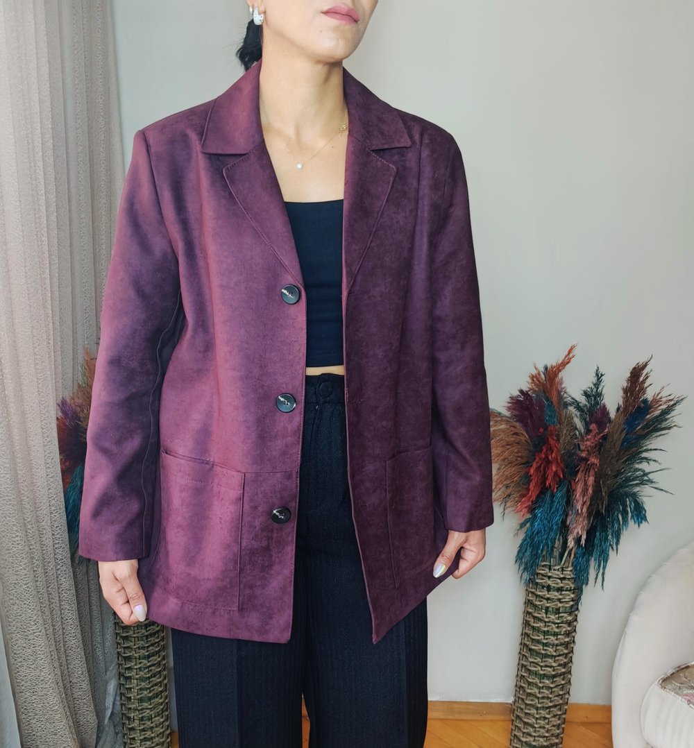 Mürdüm Blazer Ceket