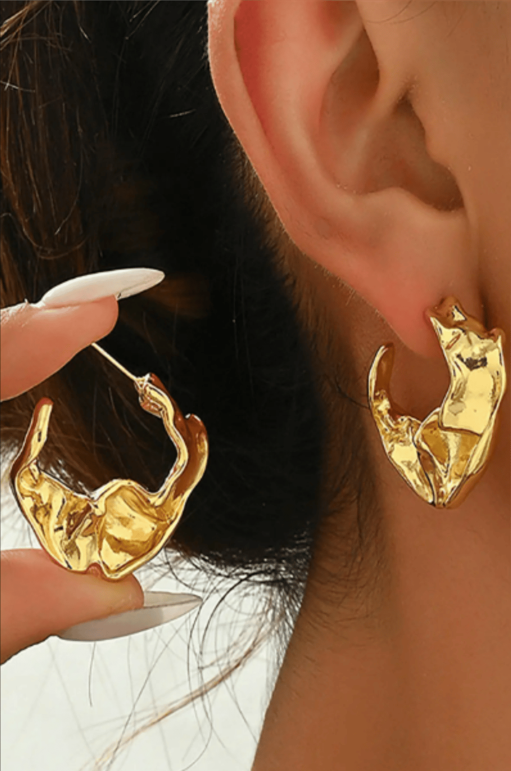 Gold Çelik Küpe