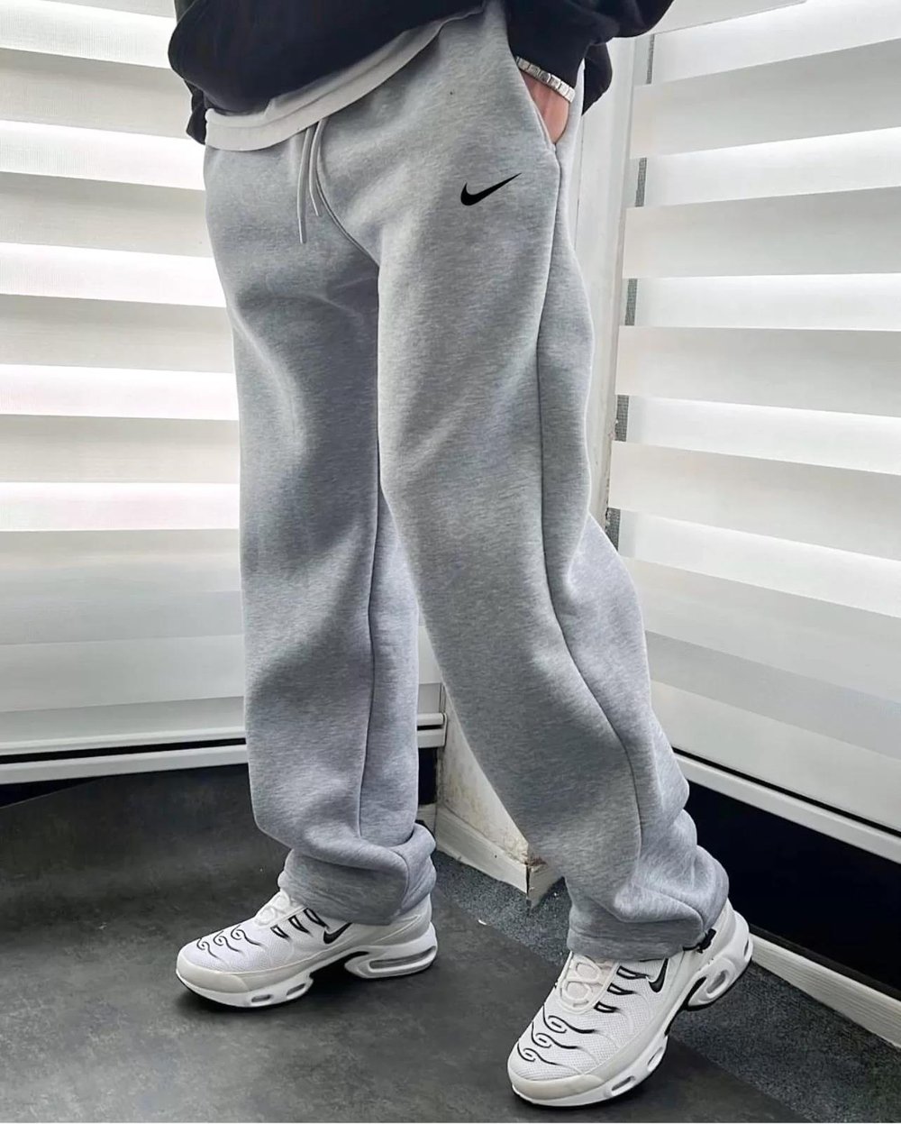 Gri Baggy Logo Nk Eşofman