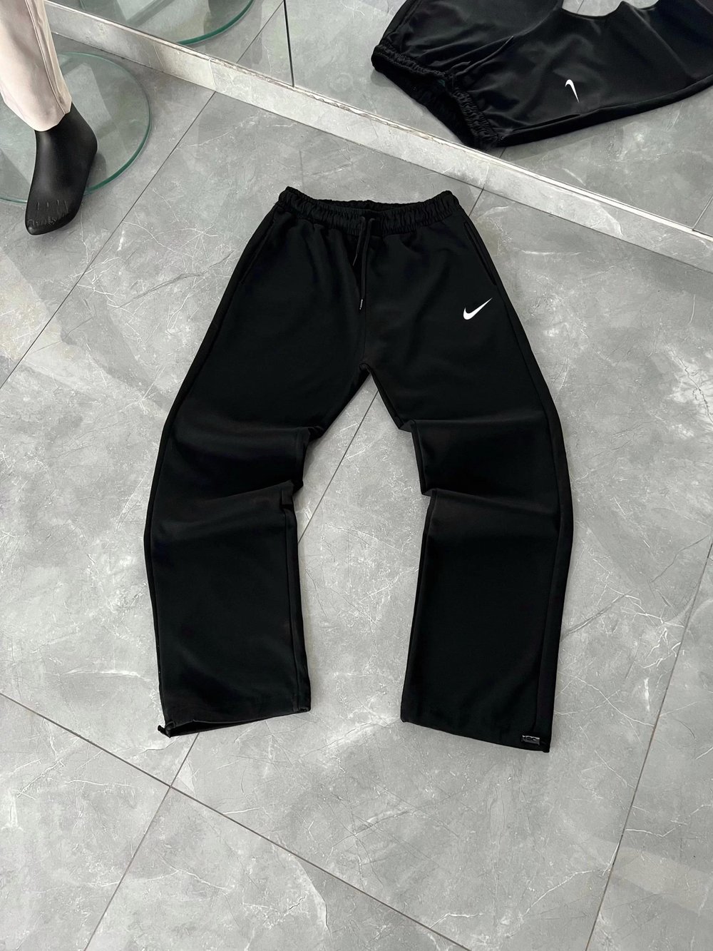 Siyah Baggy Logo Nk Eşofman