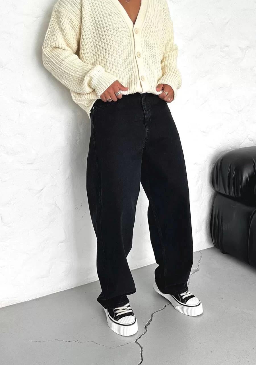 Tam Baggy Siyah Pantolon