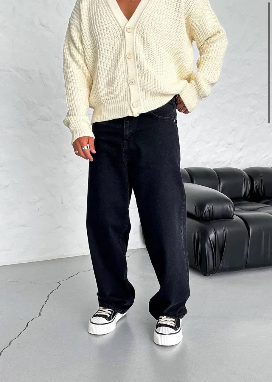 Tam Baggy Siyah Pantolon