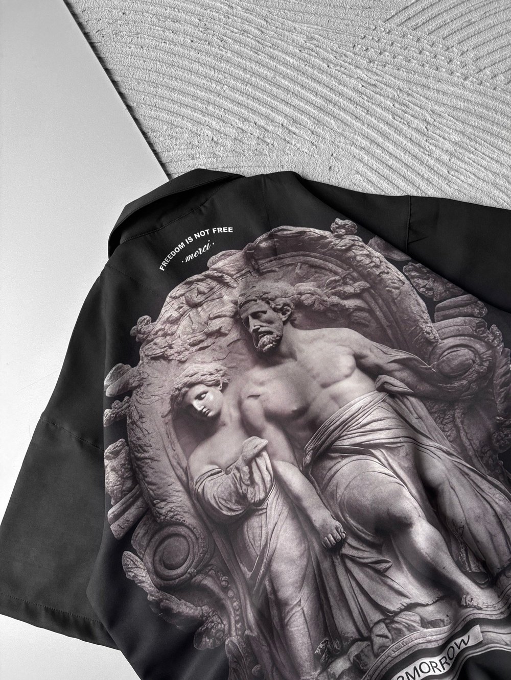 ATİNA BASKILI OVERSİZE GÖMLEK