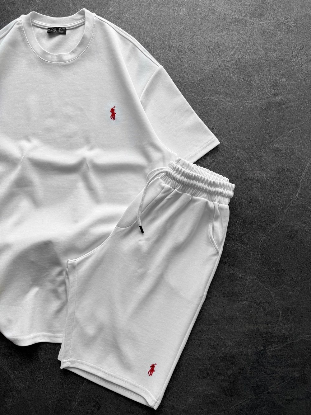 BEYAZ BİSİKLET POLO TAKIM