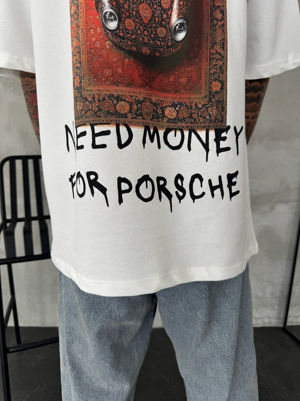 BEYAZ HALI PORSCHE TSHİRT