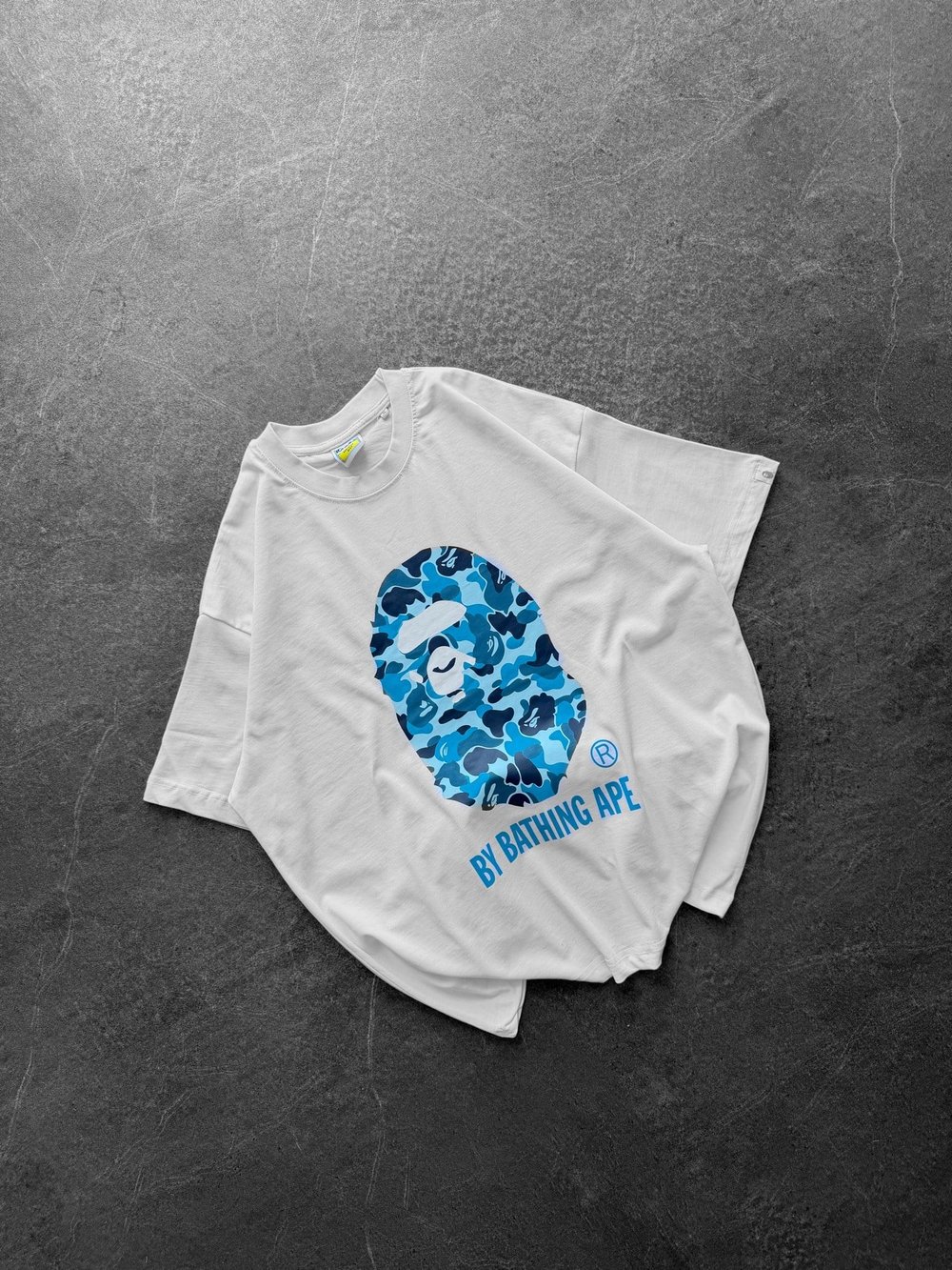 BEYAZ MAVİ BAPE TSHİRT