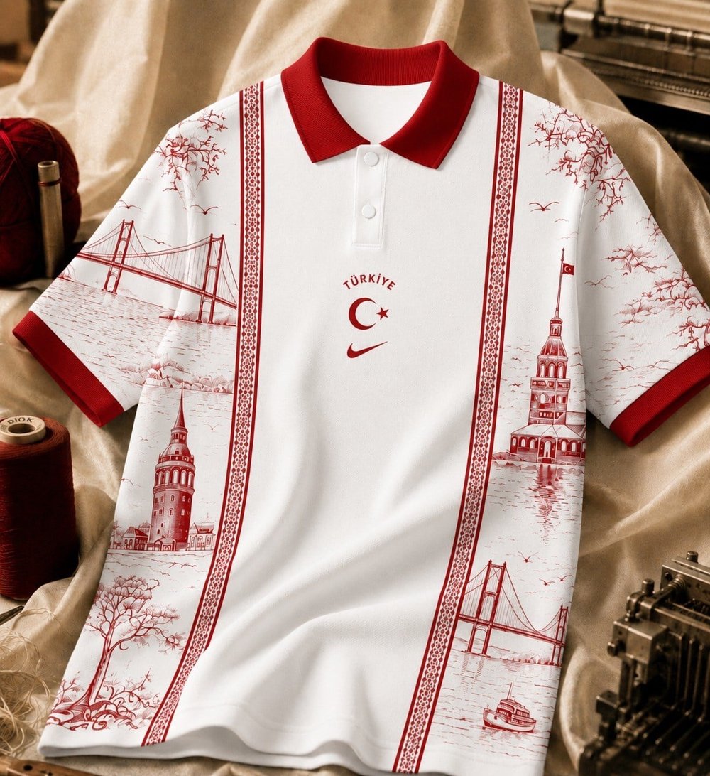BEYAZ POLO DİOR TÜRKİYE TSHİRT