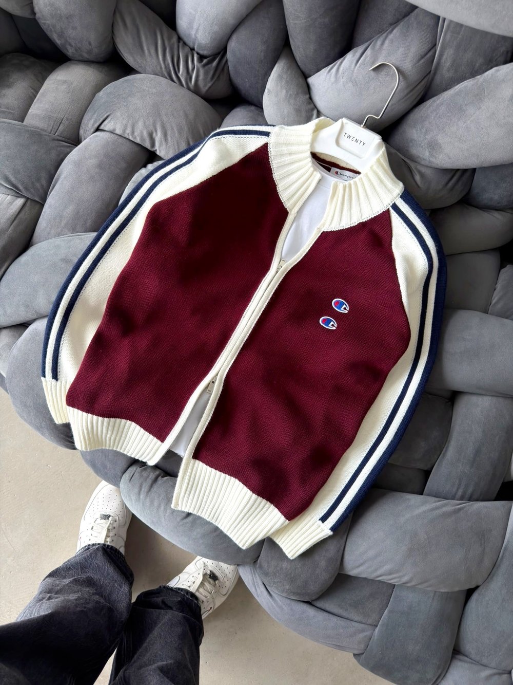 BORDO CHAMPİON TRİKO HIRKA