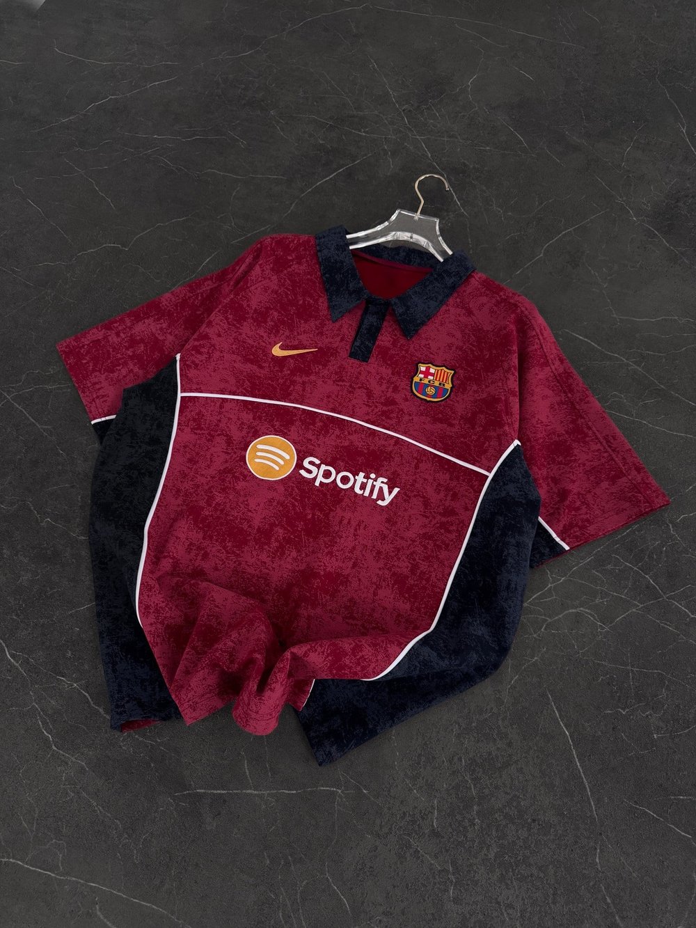 BORDO ÇOK YIKAMA BARCELONA TSHİRT