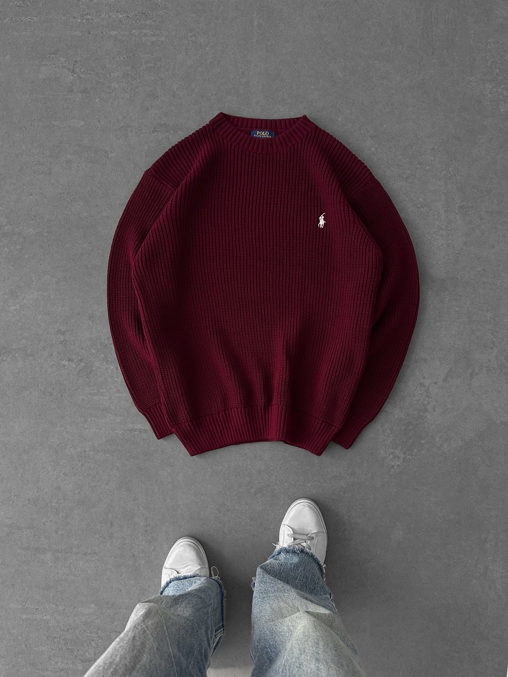 BORDO POLO TRİKO KAZAK