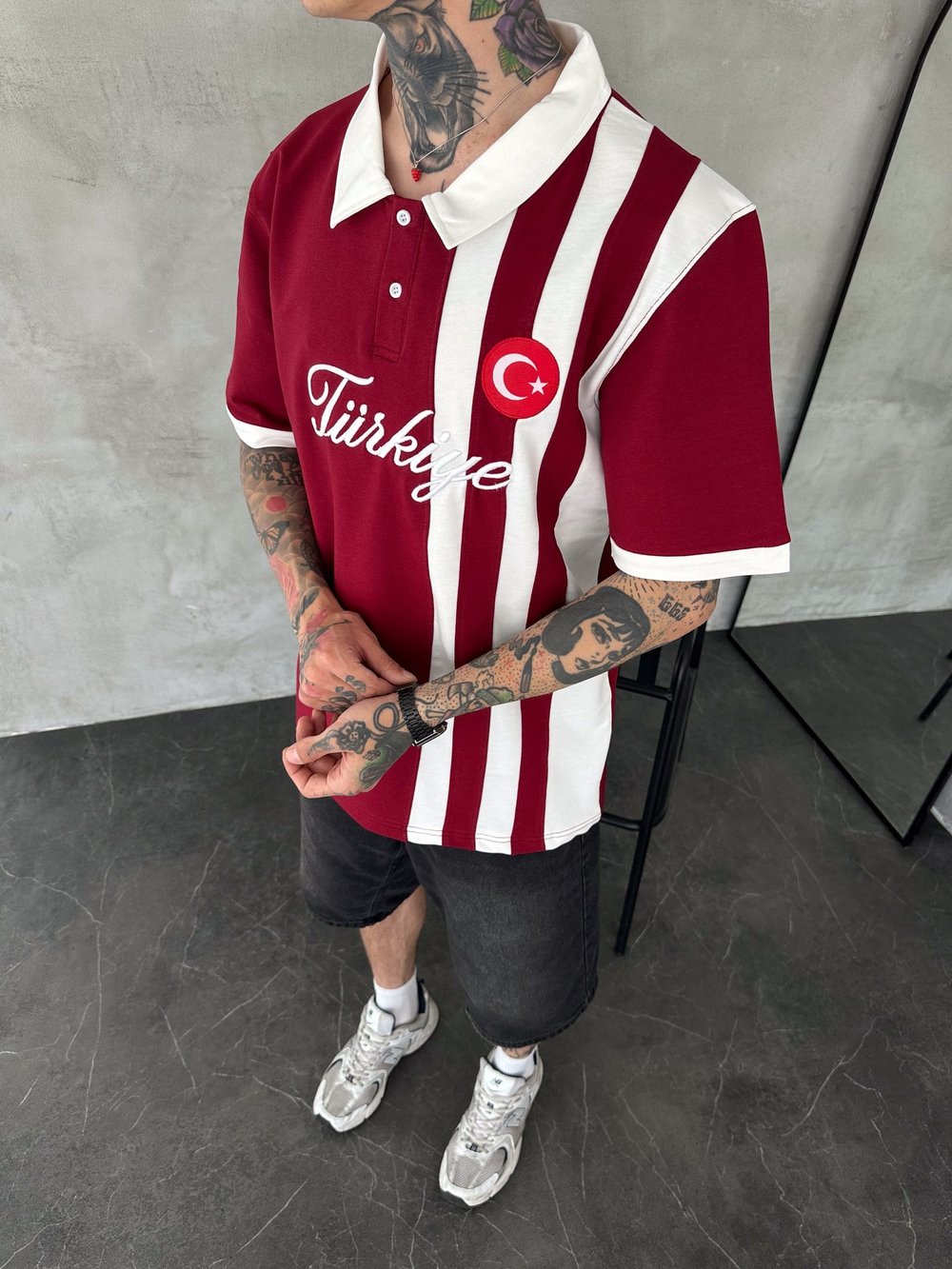 CHL ÇİFT ŞERİT BEYAZ TÜRKİYE TSHİRT