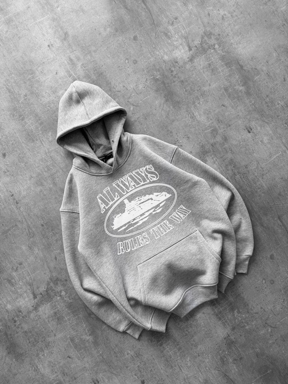 GRİ CORTEİZ ALWAYS KAPŞONLU SWEAT