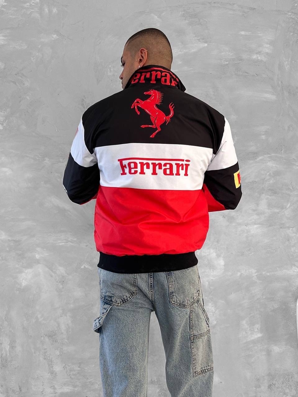 KIRMIZI FERRARİ BOMBER CEKET
