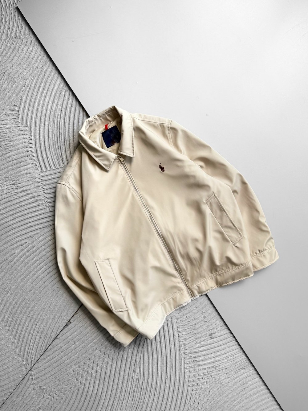KREM MEVSİMLİK POLO CEKET