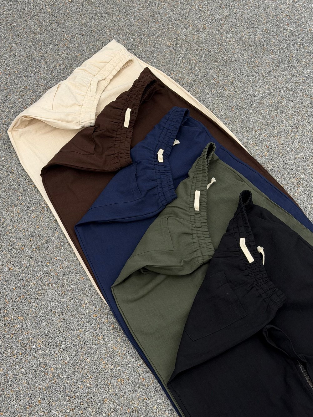 LACİVERT BAGGY KETEN PANTOLON