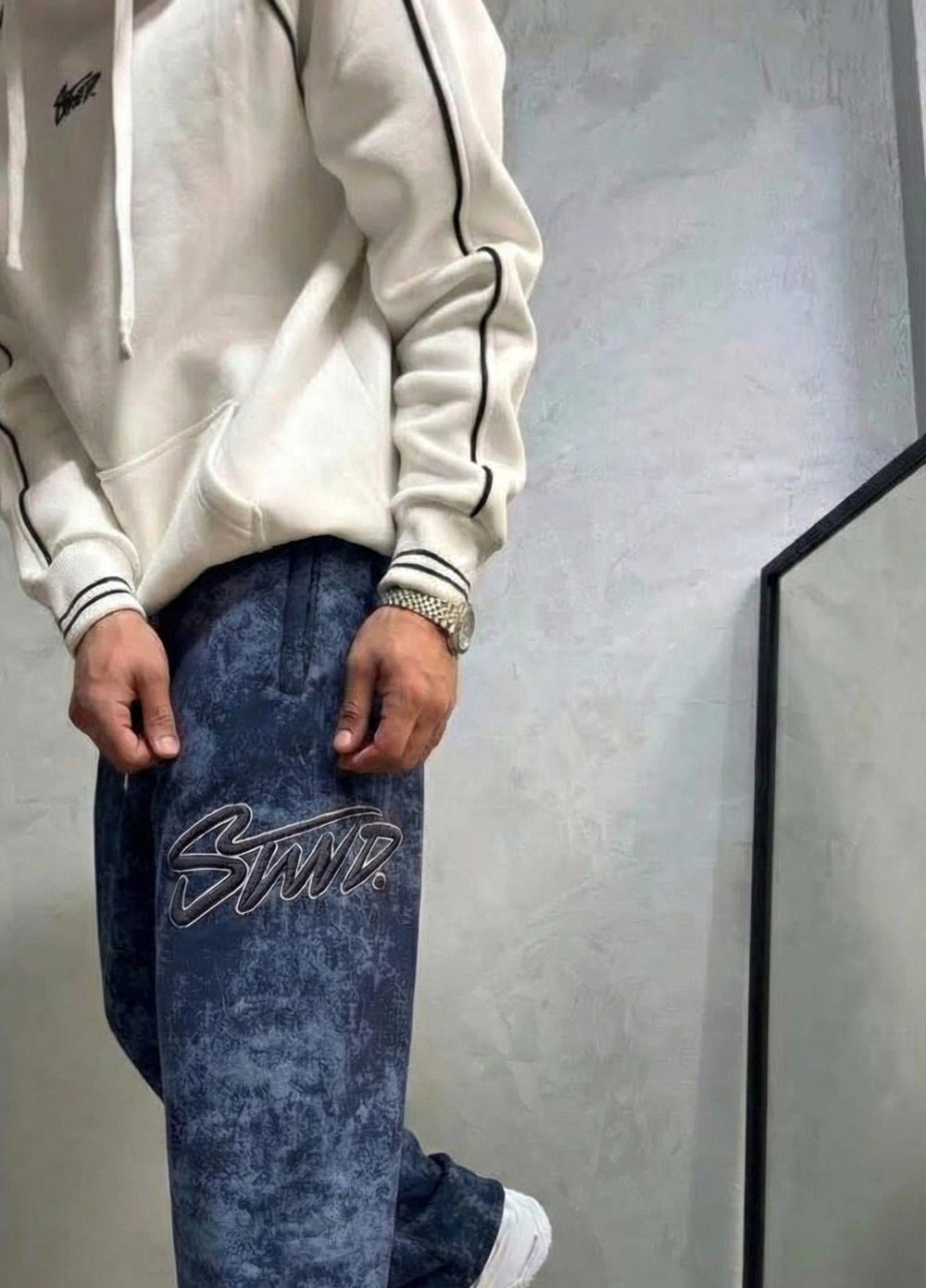 Lacivert Batik Yan Stwd Eşofman
