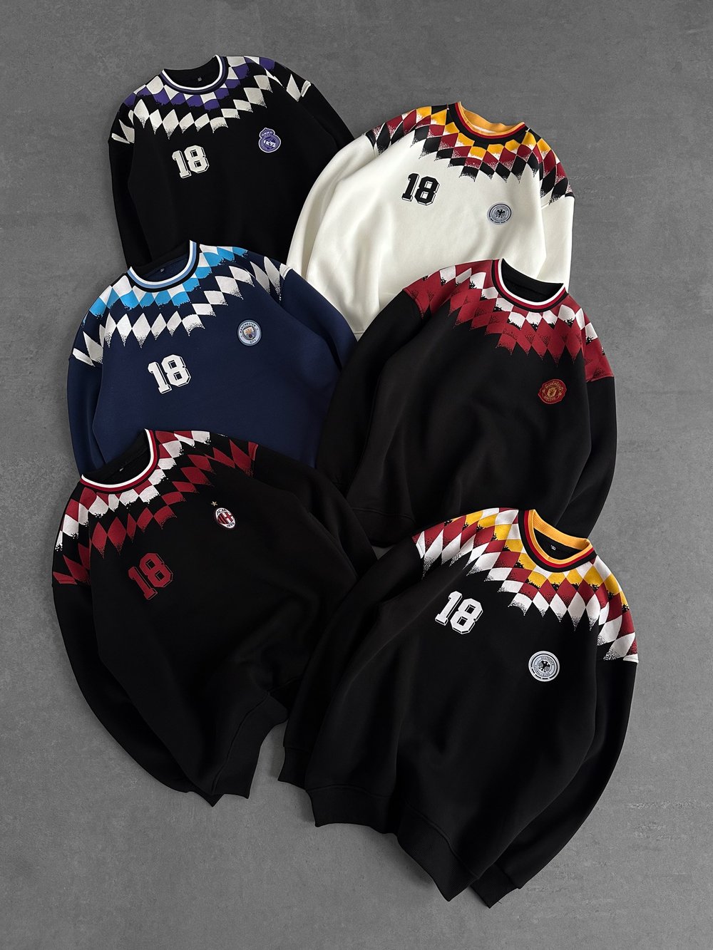 LACİVERT KARE CİTY SWEAT