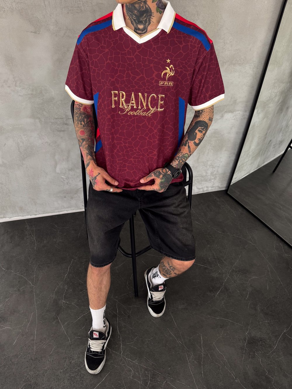 LEOPAR BORDO FRANCE TSHİRT