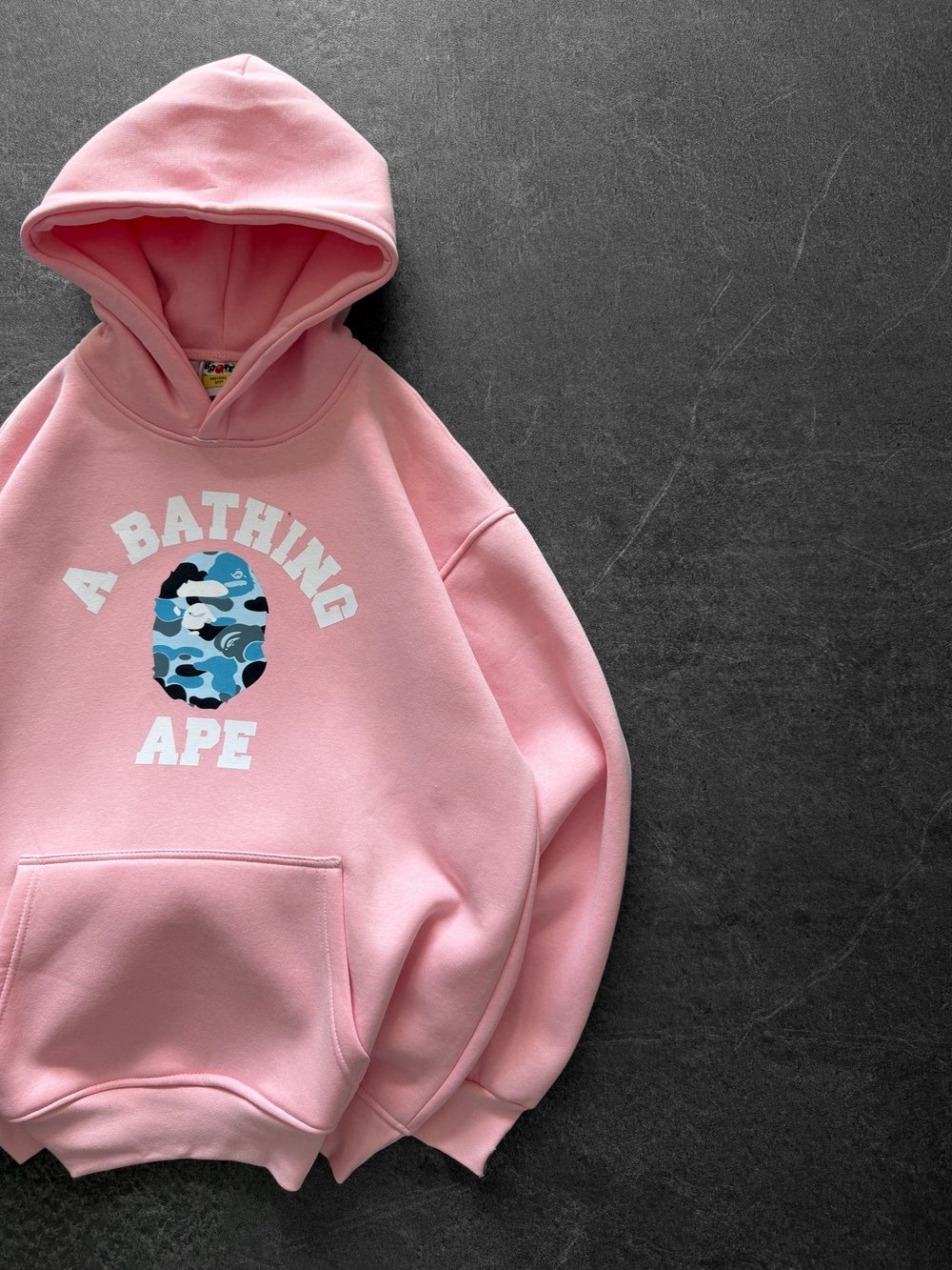 MAVİ BASKI PEMBE BAPE SWEAT