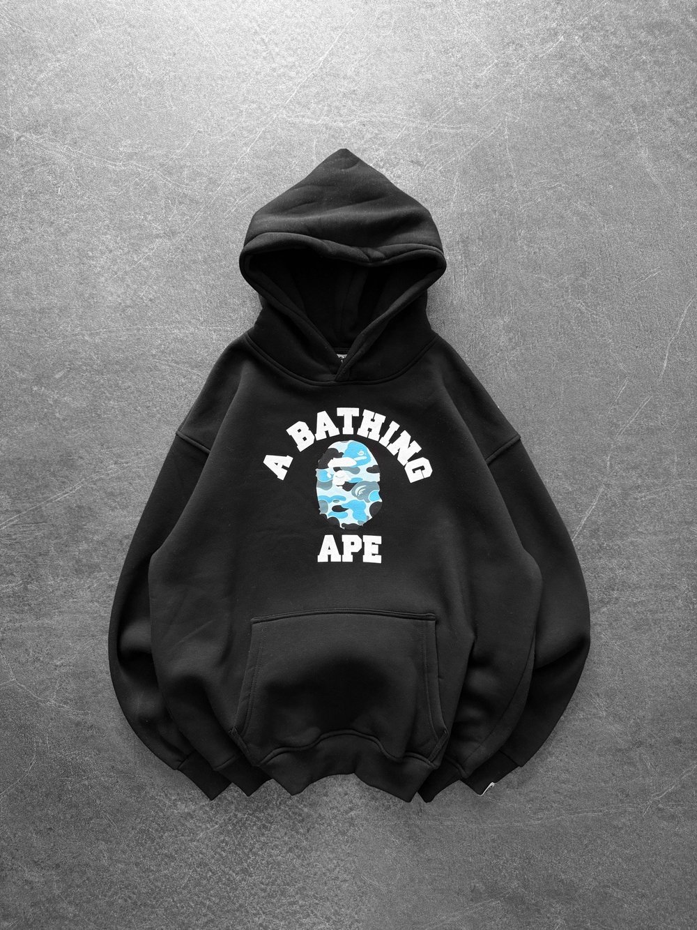 MAVİ BASKI SİYAH BAPE SWEAT