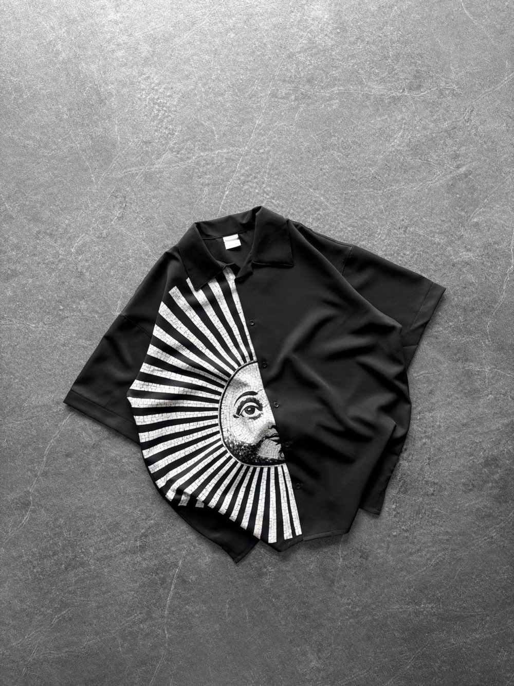 MOZAİK BASKILI GÖMLEK