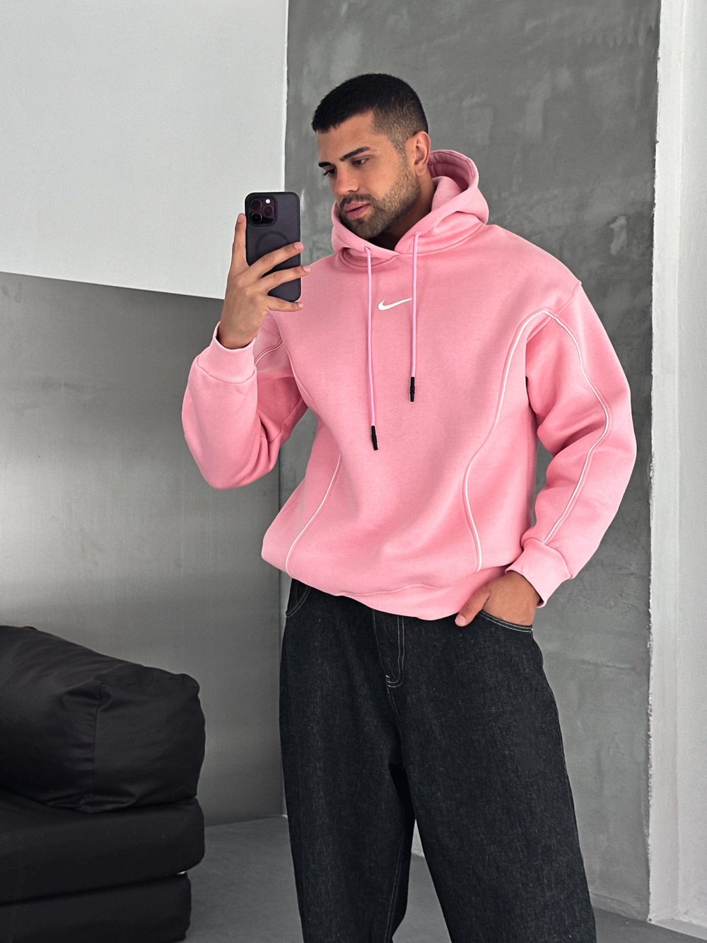PEMBE ARABİYE NİKE SWEAT